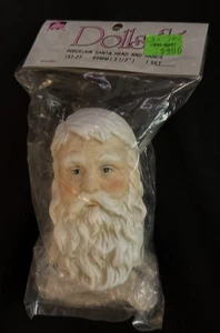 Mangelsen's Porcelain SANTA CLAUS Head & Hands DOLL PARTS Old Man #162-27 1993 - Picture 1 of 2