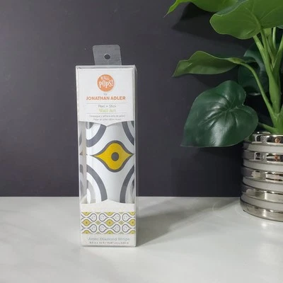 Jonathan Adler Wall Pops Aztec Diamond Stripe Peel Stick богемное ретро настенное искусство - Изображение 1 из 4