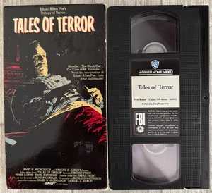 Tales of Terror VHS Vincent Price Peter Lorre Basil Rathbone Warner Home Video - Picture 1 of 5
