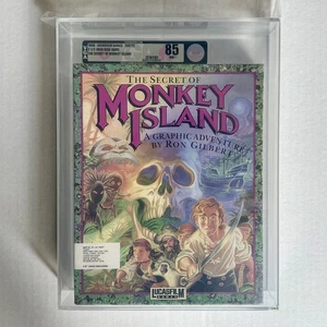 The Secret of Monkey Island - VGA 85 Sealed - Big Box PC - 1990 Lucasfilm Games - Picture 1 of 2