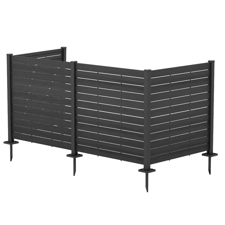 Kozyard 50" W x 48" H Outdoor Privacy Screens Aluminum Post Framed Flat Fence - Image 1 of 1