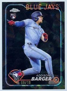 Addison Barger RC 2024 Topps Update Chrome Sapphire Black /10 #USC159 Rookie - Picture 1 of 2
