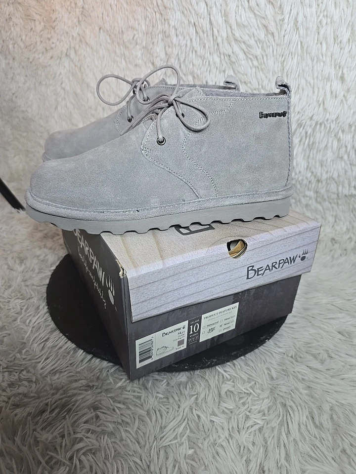 Women's Bearpaw Skye Genuine Shearling Lined Suede Chukka Boot size 9