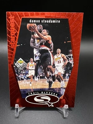 Blazers Damon Stoudamire 1998-99 UD Choice StarQuest rojo #SQ22 Foto 1 de 2