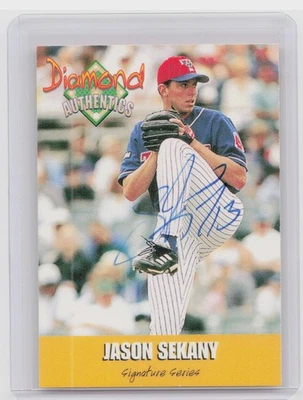 2000 Diamond Authentics Autographs Jason Sekany AU SN3250 #23 Thunder - Image 1 of 2