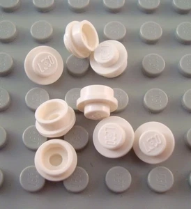 New LEGO Lot of 8 White 1x1 Round Plates - Picture 1 of 1