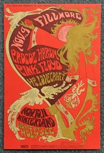 BG-92 Procol Harum Pink Floyd H.P. Lovecraft Fillmore & Winterland Postkarte - Bild 1 von 2