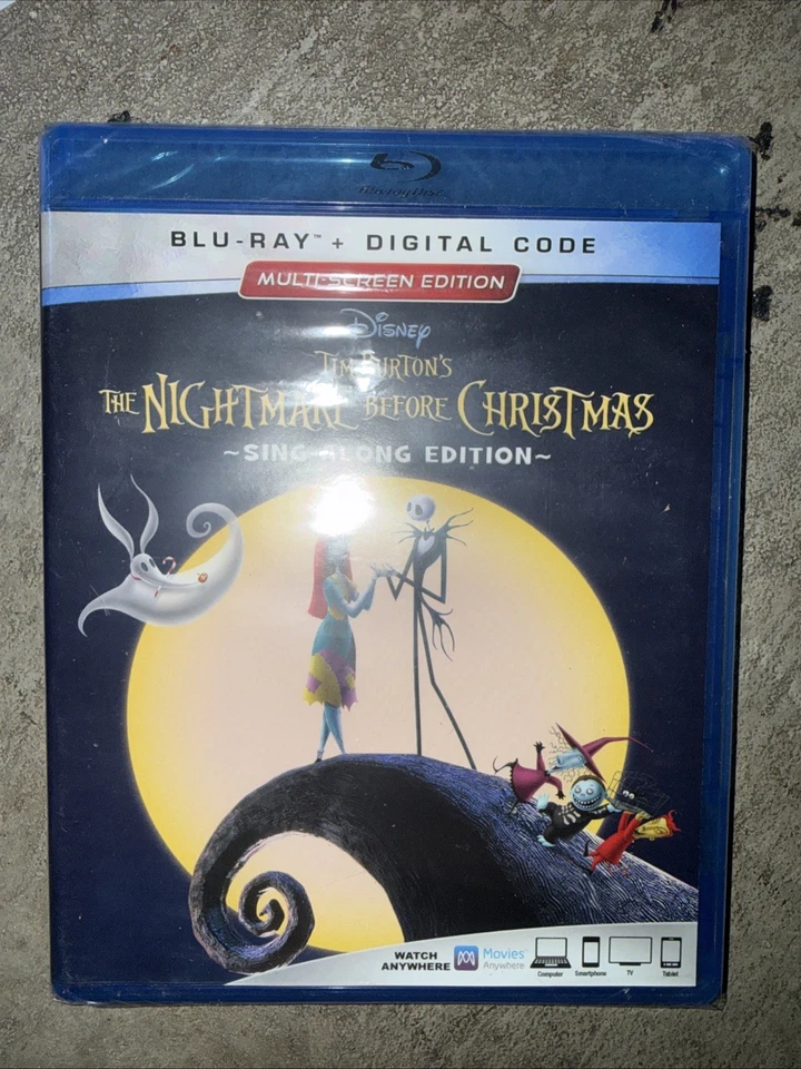 THE NIGHTMARE BEFORE CHRISTMAS (1993) Blu-Ray Animation Fantasy Musical NEW - Image 1 of 1