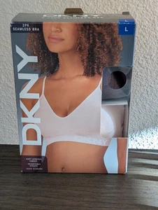 DKNY Two Pack Seamless Bra Set Size Large - Picture 1 of 10