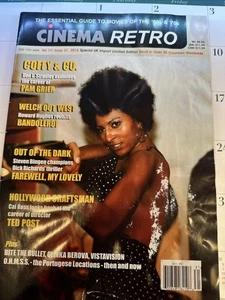 cinema retro magazine Vol 11 #31 Pam Grier  Raquel Welch DAMAGED - Picture 1 of 2