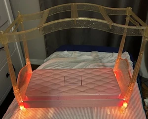 Vintage Barbie 1996 Mattel #15327 Glitter and Glow Bed - Works - Picture 1 of 6
