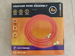 LPG/Propane 4M Hose Assembly - 3/8 BSP female fitting - 8mm inside diameter. - Picture 1 of 1