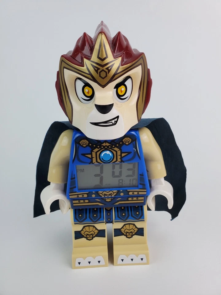  Reloj Despertador LEGO Niños Leyendas de Chima Laval 10" Figura León Funciona Muy bien Foto 1 de 4