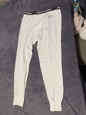 Realtree Xtra Men's White Heavyweight Cotton Thermal Pants: Large - Image 1 of 4