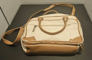 Lady's Handbag Tan and White - Bild 1 von 6