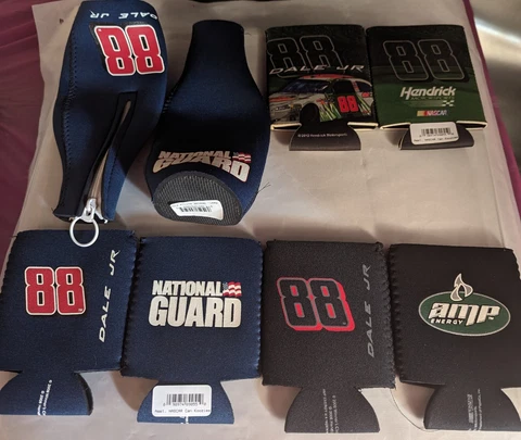 *Lot Of 4* NASCAR Dale Earnhardt Jr #88 Racing Amp "Can Hugger"/ Can Koozie Cover