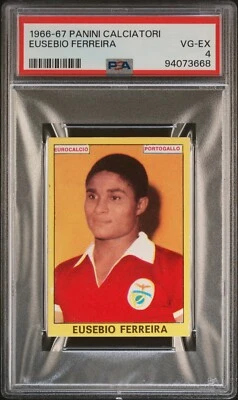 Panini Calciatori Eusebio Ferreira 1966 PSA 4 Foto 1 de 2