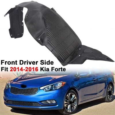 Front Left Driver Side Fender Liner Plastic For 2014-2016 Kia Forte KI1248122 - Image 1 of 4