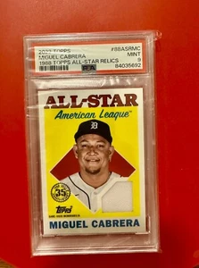 2023 Topps Miguel Cabrera 1988 Topps Baseball All-Star Relic Psa 9 - Picture 1 of 2