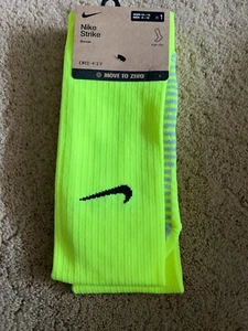 Calze Nike Strike al ginocchio colore calcio Volt nero taglia large 1 paio - Foto 1 di 6