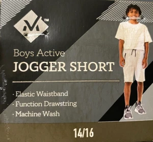 Members Mark Boys Active Jogger Short size 14/16 color Gray - Picture 1 of 5