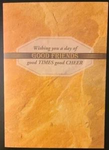 Good Friends, Good Times Masculine Birthday Greeting Card, Seal and Envelope - Picture 1 of 3