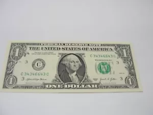 2021 ONE DOLLAR UNCIRCULATED UNITED STATES NOTE WITH UNIQUE SERIAL NUMBER Z1860 - Picture 1 of 3