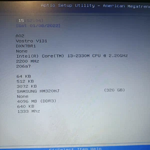 DELL Vostro V131 Motherboard Intel Core I3-2330M 2.20GHZ - Picture 1 of 4