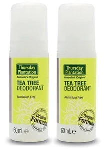 THURSDAY PLANTATION DEODORANT 60ML x 2 - ALL NATURAL + FREE SHIPPING - Picture 1 of 2