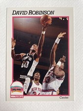 David Robinson 1991-92 NBA Hoops #194 San Antonio Spurs  card HOF