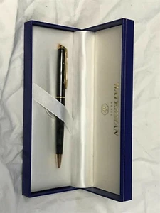 Waterman Hemisphere Ballpoint Pen Marble Grey & Gold Trim New In Box - Picture 1 of 1