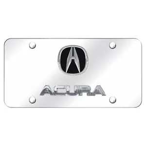 Acura Dual Logo License Plate (Chrome) - Picture 1 of 3