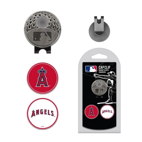 Anaheim Angels - MLB - Cap Clip With 2 Golf Ball Markers Cover