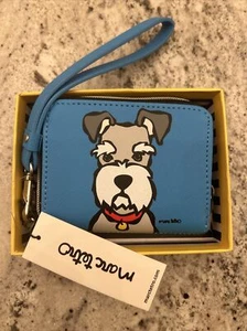 Marc Tetro Schnauzer Dog Card ID Credit Card Holder Wallet Wristlet NWT - Picture 1 of 13