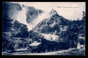 cartolina TERNI cascata delle marmore-treno ferrovia - Picture 1 of 1