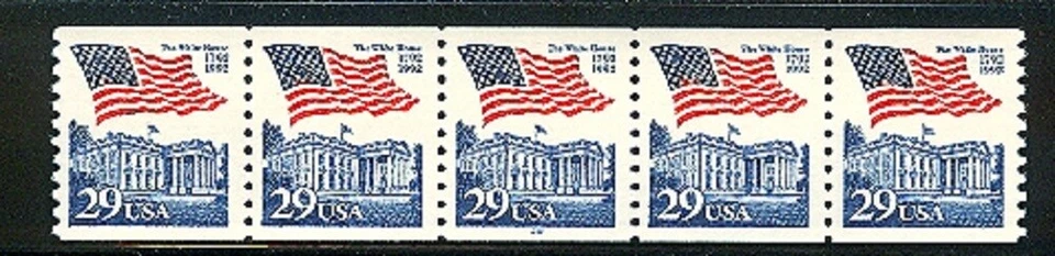 USA PNC SC# 2609 FLAG OVER WHITE HOUSE 29c. W. A.MNH PL# 18 - Image 1 of 1