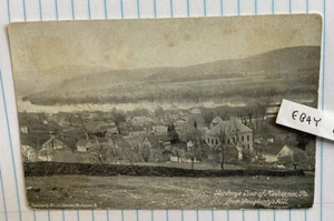 EARLY MESHOPPOEN PA. BIRD’S EYE VIEW MOLTI DETTAGLI CONTEA DEL WYOMING RARA CARTOLINA - Foto 1 di 2