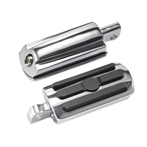 Pair 10mm Foot Pegs Rest Motorcycle Male Mount FootRest For Harley Honda Yamaha - Picture 1 of 7