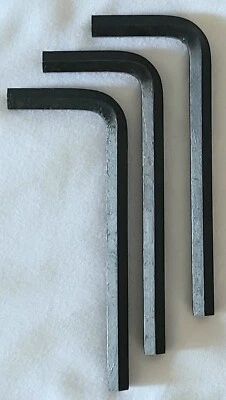 1/4" Allen Wrench Hex Key Short Arm SAE Heat Treated Grey Pneumatic Lot of 3 - Image 1 of 4