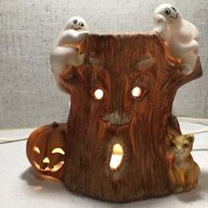 Brinns Halloween Cerámica Espeluznante Árbol Embrujado Se Ilumina De Colección - Imagen 1 de 11
