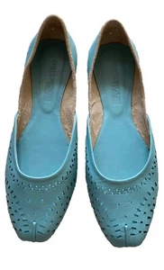 Matiko Schuhe Ballerinas Slipper hellblau Leder 38,5 / 8,5 türkis - Bild 1 von 8