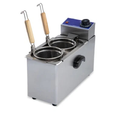 2000W 2 Baskets Electric Desktop Pasta Cooker Commercial Noodle Cooking Machine - Image 1 of 4