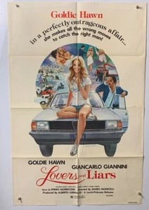 AMANTES Y MENTIROSOS Original 1ª Película Póster Goldie Hawn Giancarlo Giannini... - Imagen 1 de 1