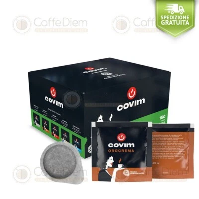 150 Cialde Carta Filtro Ese 44mm Caffè Caffe COVIM OROCREMA ORO CREMA - Immagine 1 di 4
