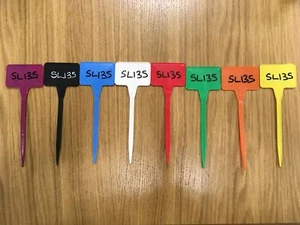 Rote 13,5 cm T-förmige Pflanzenetiketten x 10 - Bild 1 von 1