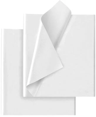 White Tissue Paper for Gift Bags - 30 Sheets of White Wrapping Tissue Paper - Image 1 of 4