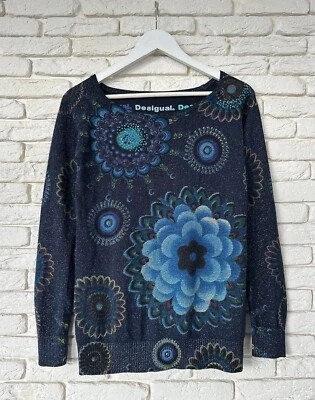 Desigual Viscose Knit Sweater Jumper Cardigan Women's Size M - Image 1 of 4