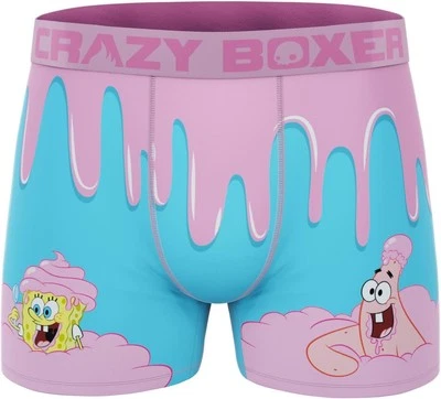 CRAZYBOXER Ropa Interior Hombre Bob Esponja Pantalones Cuadrados Anti-irritación Cómoda... Foto 1 de 4