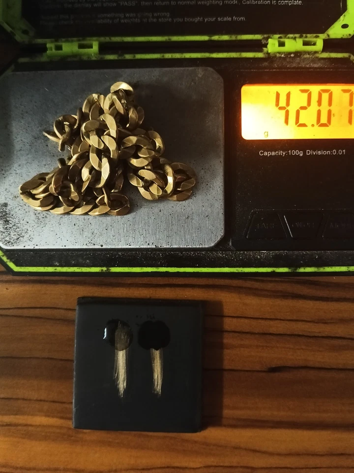 42 Gram 10k Broken Cuban Link Chain JSP Tested - Image 1 of 2