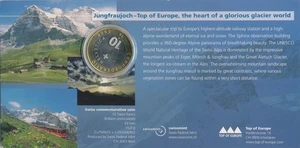 10CHF Schweiz Jungfraujoch 2005 Bimetall Sondermünze Original Swissmint-Display - Bild 1 von 3